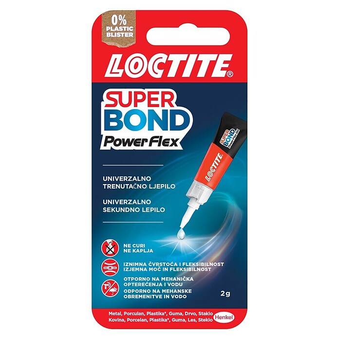 Loctite Superljepilo Super Bond Power Flex  (Tekuće, Tuba, 3 g) | BAUHAUS