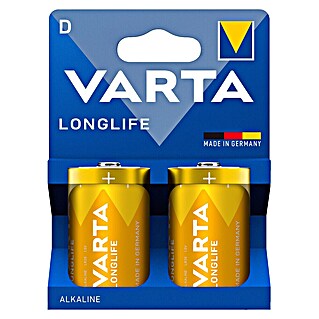 Varta Alkalna baterija Longlife D (Alkalna (mangan), Število: 2 kos)