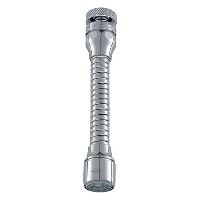 Neoperl Hahnschlauch - M22/M24, Kugelgelenk, Durchflussmenge: 7 l/min - Ein verchromter, flexibler Wasserhahnverlängerer mit gerändelter Spitze. Ideal für Spülen und Waschbecken für mehr Reichweite und Flexibilität.