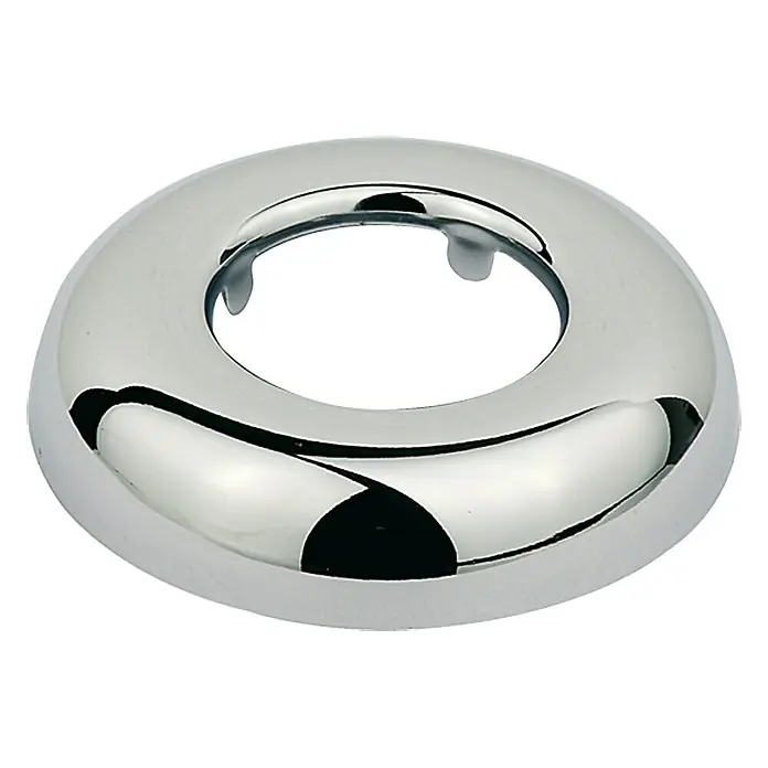 Rosette Für Siphon - Chrom - Glänzende, runde Rosette aus Chrom für Armaturen. Ideal für Badezimmer und Küchen, um einen sauberen Übergang zu schaffen.