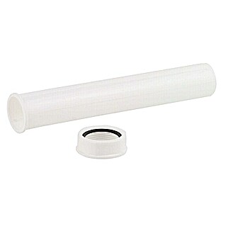 Verlängerungsrohr (Länge: 250 mm, DN 40, Kunststoff, Weiß)