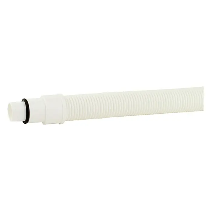 Admiral Siphonersatzschlauch - Kunststoff, Länge: 25 cm - Flexibler, weißer Ablaufschlauch mit schwarzem Dichtungsring für Waschbecken, ideal für den Sanitärbereich und einfache Installation.