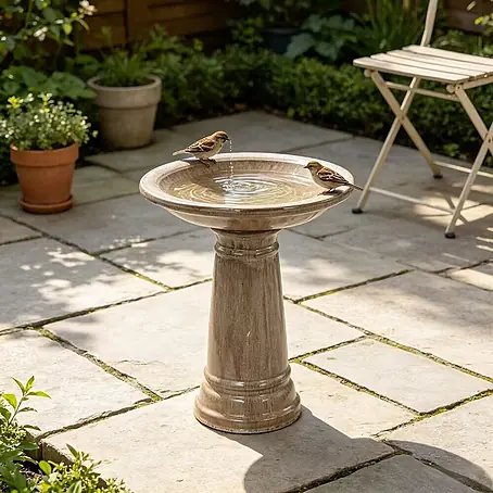 SONNENH  Vogeltränke mit Ablage