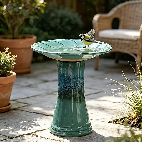 SONNENH  Vogeltränke mit Ablage