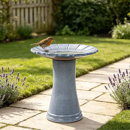 SONNENH  Vogeltränke glasiert