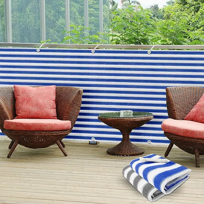 Floordirekt Sichtschutzelement Balkonsichtschutz - B x H: 500 x 90 cm, Kunststoff
