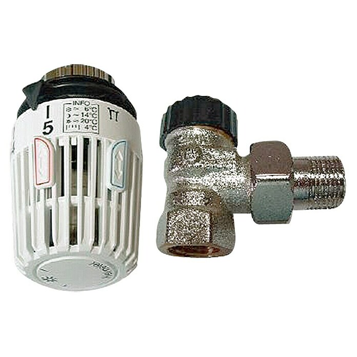 Heimeier Thermostatventil-Set (⅜″, Eck)