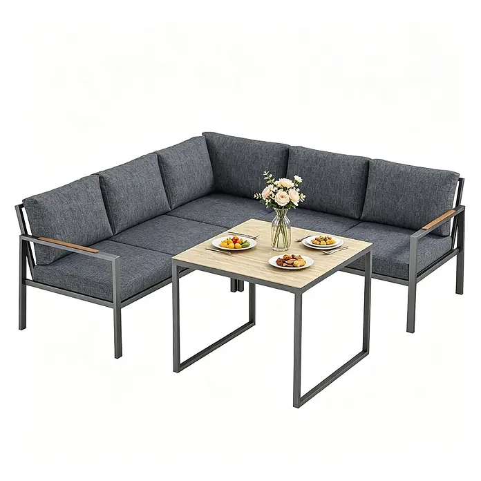 SONNENH Loungemöbel-Set - Dunkelgrau