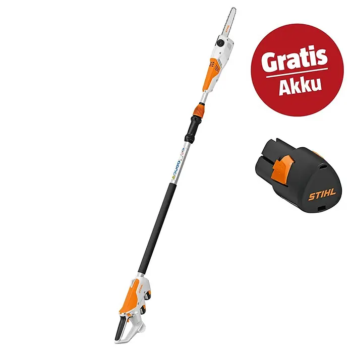 Stihl AS Akku-Hochentaster-Set HTA 30 - 3 Akkus, 2,6 Ah, Schwertlänge: 20 cm - Kampagnenbild