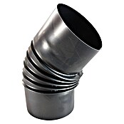 Dimovodna koljeno za peć (Promjer: 120 mm, Kut luka: 45°, Debljina stijenke: 0,6 mm, Crna)
