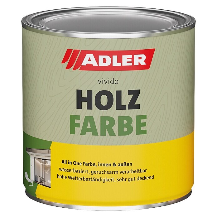Adler Holzfarbe Vivido (375 ml, Weiß, Wetterbeständig) | BAUHAUS