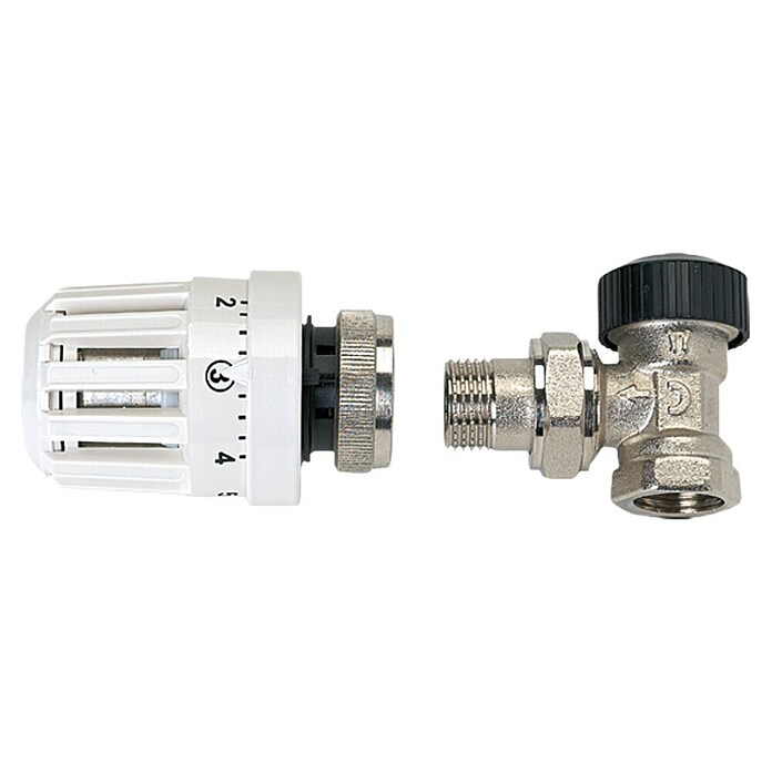 Admiral Set termostatskih ventilov  (½″, Vogalni ventil) | 4115 - Thermostatventile | DCEB - Heizkörper | DCE - Heizung | DC - Sanitärinstallation | D - Sanitär | BAUHAUS
