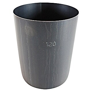 Ofenrohr (Ø x L: 120 x 150 mm, Wandstärke: 0,6 mm, Schwarz)