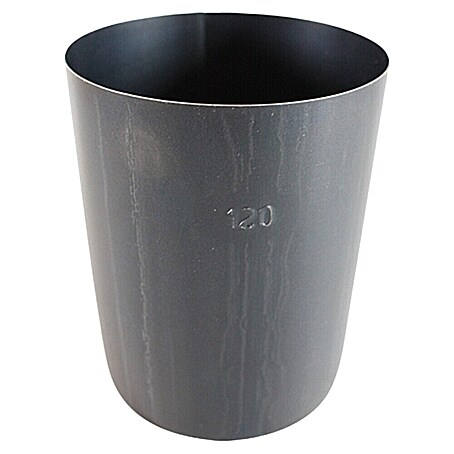 Ofenrohr (Ø x L: 120 x 150 mm, Wandstärke: 0,6 mm, Schwarz)