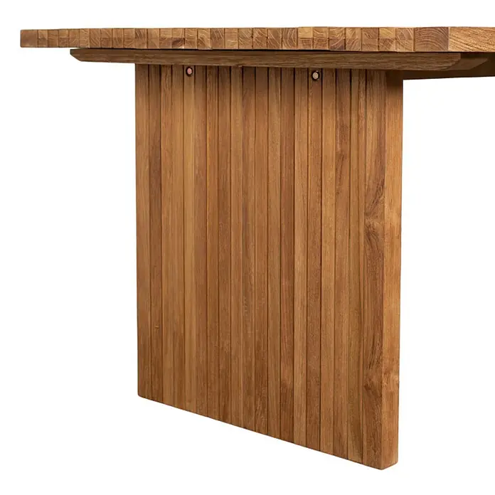 Bene Living Balkontisch Ashford - L x B x H: 100 x 180 x 74 cm, Teakholz, Quadratisch, Natur