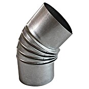 Ofenrohrbogen (Durchmesser: 120 mm, Bogenwinkel: 45°, Feueraluminiert, Silbergrau)