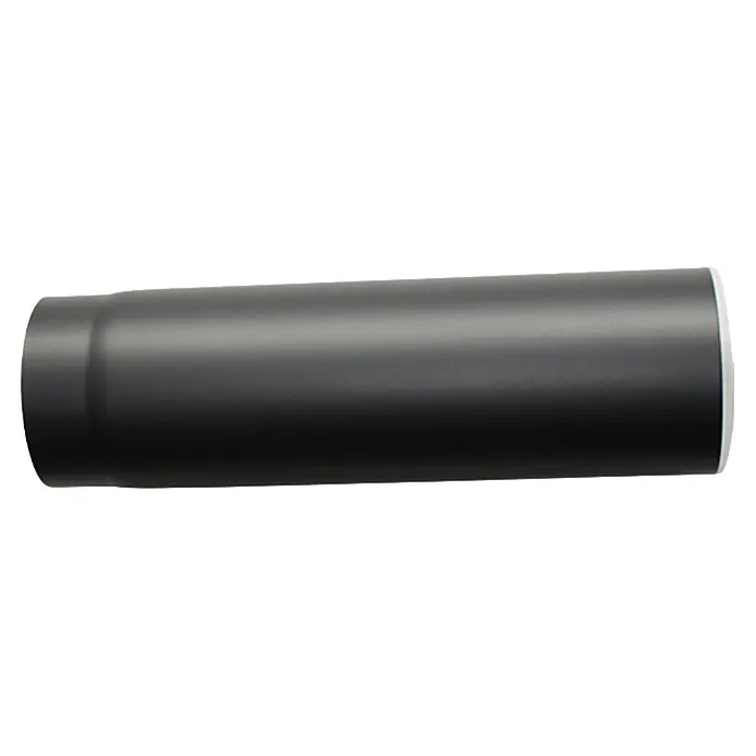 Bertrams Ofenrohr - Ø x L: 120 x 500 mm, Wandstärke: 2 mm, Stahl, Schwarz Metallic - Schwarzer Auspuff für mehr Leistung.