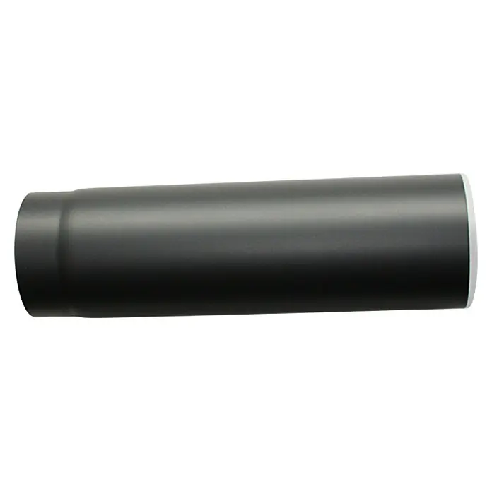 Bertrams Ofenrohr - Ø x L: 120 x 500 mm, Wandstärke: 2 mm, Stahl, Schwarz Metallic - Schwarzer Auspuff für mehr Leistung.