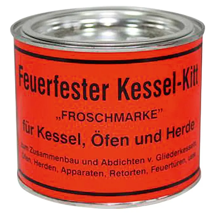 Ofen- & Kesselkitt - 1 kg - Dose mit feuerfester Kessel-Kitt-Dichtmasse, ideal für Kessel, Öfen und Herde. Für Reparaturen und Abdichtungen hitzebeständiger Teile.