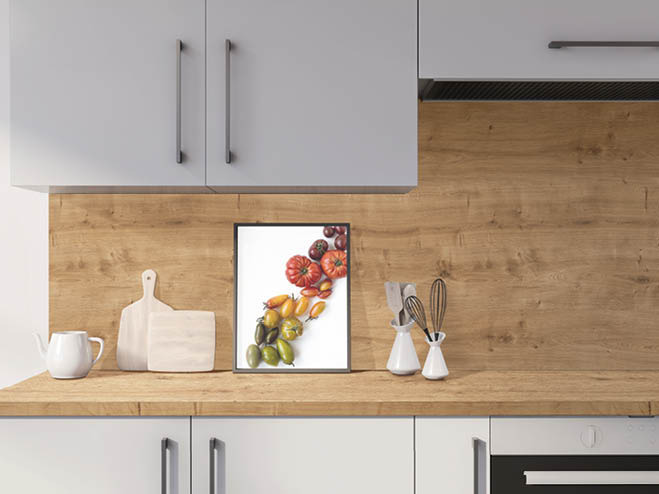 Küchenarbeitsplatte von Logoclic in Holz-Optik