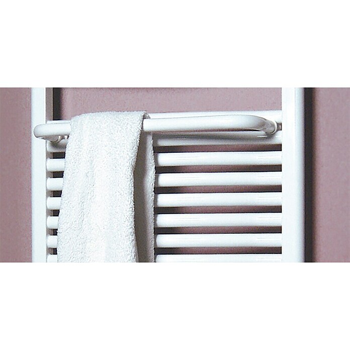 Držalo za brisače za kopalniški radiator  (Širina: 50 cm, Bela, Primerno za: Kopalniški radiatorji Berlin/Kairo/Mannheim) | 4113 - Heizungszubehör | DCEB - Heizkörper | DCE - Heizung | DC - Sanitärinstallation | D - Sanitär | BAUHAUS