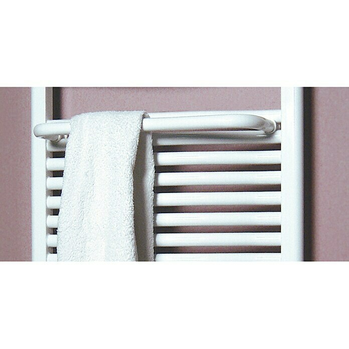 Držač za ručnike za kupaonske radijatore (Širina: 50 cm, Bijelo, Prikladno za: Kupaonske radijatore Berlin/Kairo/Mannheim)