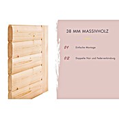Karibu Massivholzsauna Sahib 2