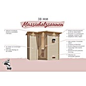 Karibu Massivholzsauna Sahib 2
