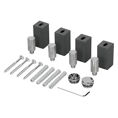 LuxeBath  Badheizkörper Montagematerial Paneelheizkörper Halter Set Zubehör für Handtuchwärmer