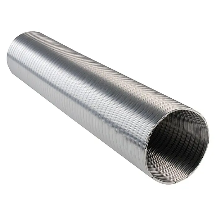 Air-Circle Flexrohr - Aluminium, Ø x L: 100 mm x 2,5 m, Max. Luftleistung: 300 m³/h - Flexibles Aluminiumrohr, ideal für Lüftungs- und Klimaanlagen, silberfarben und robust für den vielseitigen Einsatz.