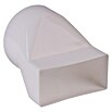 Air-Circle Flachkanal-Übergangsstück (Maße Anschlussstutzen: 111 x 54 mm, Durchmesser Anschlussstutzen: 100 mm)