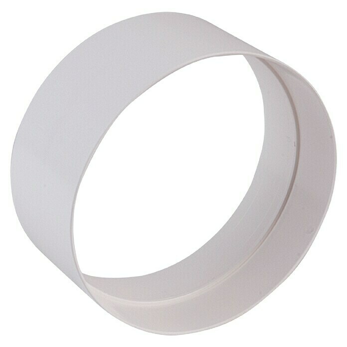 Air-Circle Rundrohr-Außenverbinder (Durchmesser: 100 mm, Weiß)