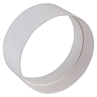 Air-Circle Rundrohr-Außenverbinder (Durchmesser: 125 mm, Weiß)