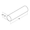 Air-Circle PVC-Rundrohr (Ø x L: 125 mm x 0,5 m, Max. Luftleistung: 600 m³/h)