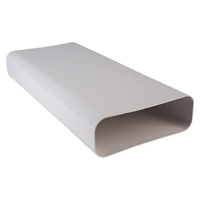 Air-Circle Rechteckrohr - 100 x 23 x 8 cm, Max. Luftleistung: 600 m³/h - Weißer rechteckiger Kabelkanal zur Kabelführung und zum Schutz vor Beschädigungen oder Witterungseinflüssen.