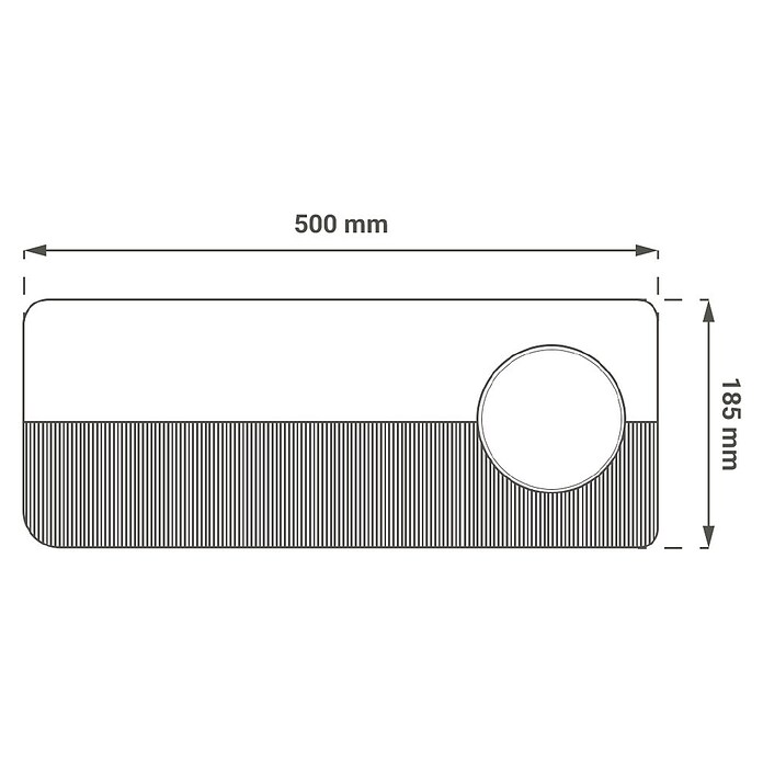Green Tech Stenski grelnik  (50 x 13,5 x 18,5 cm) | 3045 - Stehleuchten | CACI - Stehleuchten | CAC - Indoorleuchten | CA - Beleuchtung | C - Elektro | BAUHAUS