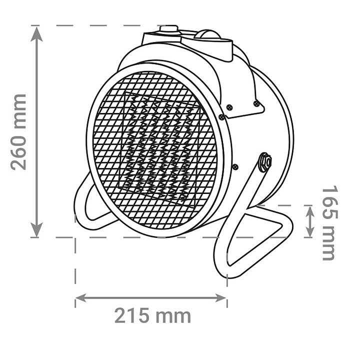 Green Tech Gradbeni grelnik  (2 kW, IP21) | 3405 - Gebläseheizer Marke | CBNA - Heizen Marke | CBN - Heizen | CB - Elektroinstallation | C - Elektro | BAUHAUS