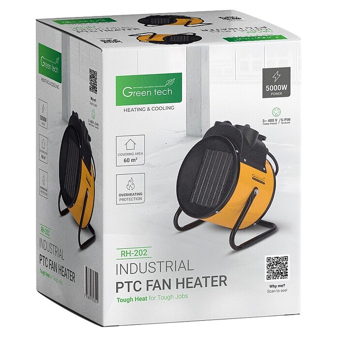 Green Tech Gradbeni grelnik  (5 kW, IP21) | 3405 - Gebläseheizer Marke | CBNA - Heizen Marke | CBN - Heizen | CB - Elektroinstallation | C - Elektro | BAUHAUS
