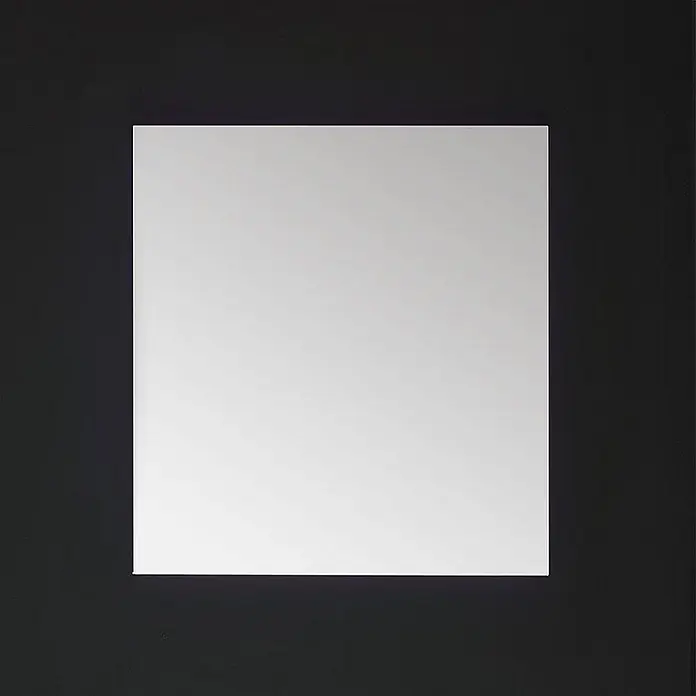 Kiamami Valentina Lichtspiegel - 22 x 700 cm, Farblos - Moderner quadratischer weißer Spiegel.