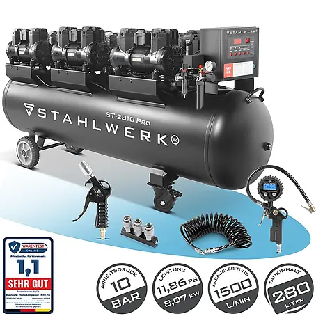 STAHLWERK  Kompressor ST-2810 Pro Vollausstattung