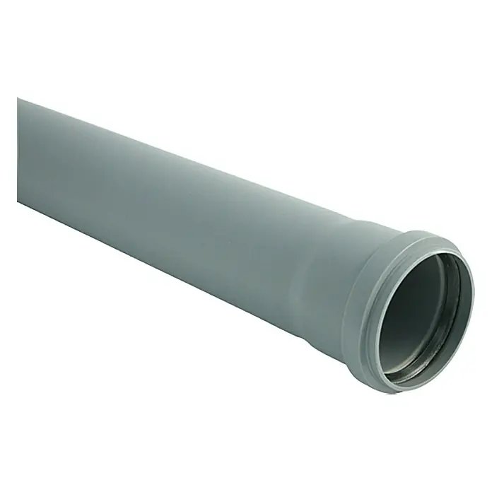 HT-Rohr - DN 32, Länge: 200 cm - Graues Kunststoffrohr mit Muffe. Ideal für Abwasserleitungen und Sanitärinstallationen, robust und langlebig.