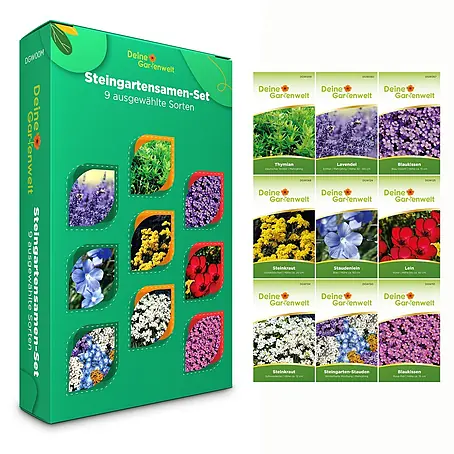 Deine Gartenwelt Steingartensamen-Set mit 9 Sorten
