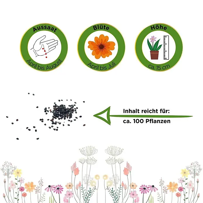 Deine Gartenwelt Blaukissen Rosa-Rot -  - Samen-Pflanzinformationen: Aussaat Apr-Aug, Blüte Apr-Jul, Höhe ca. 15 cm. Reicht für ca. 100 Pflanzen.