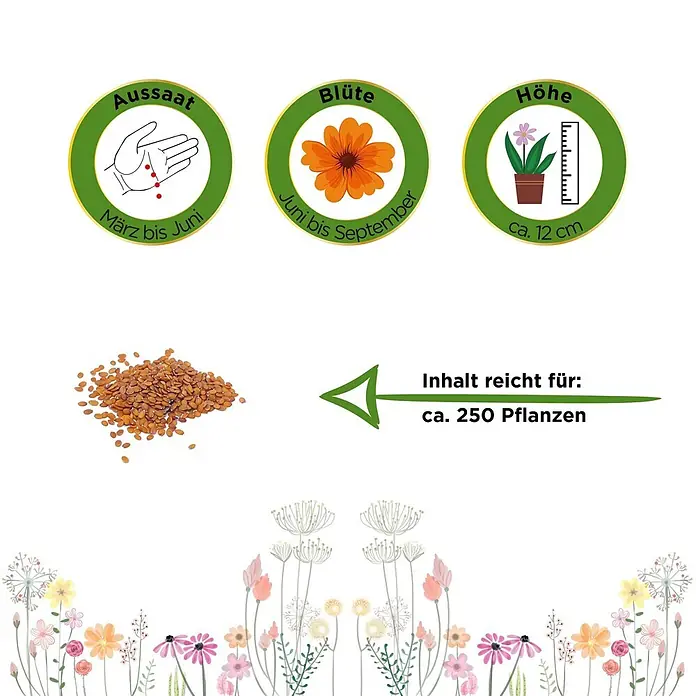 Deine Gartenwelt Blumensamen Steinkraut - Lobularia maritima, Weiß - Samenpackung Info: Aussaat Mrz-Jun, Blüte Jun-Sep, Höhe ca. 12cm. Inhalt reicht für ca. 250 Pflanzen. Braune Samen.