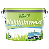 Schöner Wohnen Wandfarbe Wohlfühlweiß (Weiß, 10 l, Matt)