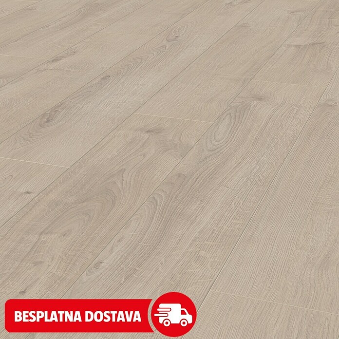 LOGOCLIC Vinto Laminat Hrast Venetia  (Rustikalni pod, 1.288 x 195 x 8 mm) | BAUHAUS