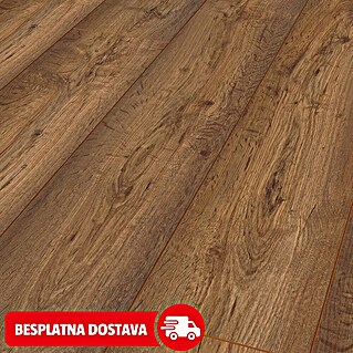 LOGOCLIC Vinto Laminat Bergamo (hrast Bergamo, Rustikalni pod, 1.288 x 195 x 8 mm)