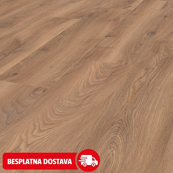 LOGOCLIC Edition Laminat Vinto hrast Sundance  (Rustikalni pod, 1.288 x 245 x 8 mm) | BAUHAUS