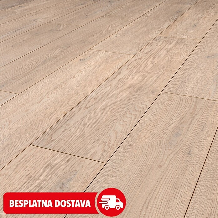 LOGOCLIC Edition Laminat Vinto hrast Twilight  (Rustikalni pod, 1.288 x 245 x 8 mm) | BAUHAUS