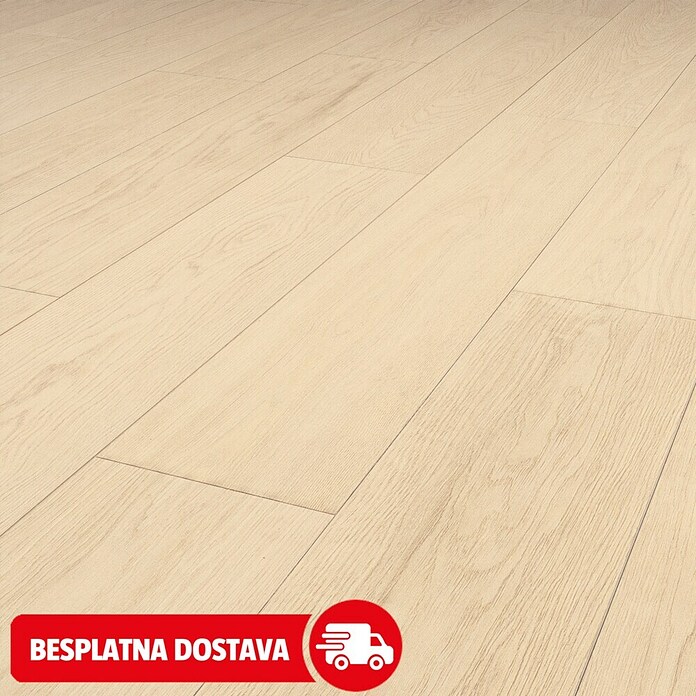 LOGOCLIC Vinto Laminat Hurricane  (Smeđa, Rustikalni pod, 1.288 x 195 x 9 mm) | BAUHAUS